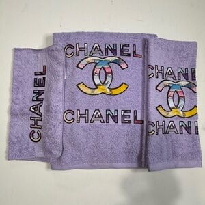 Lavender Towel Set with Logo